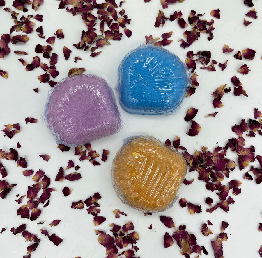 Flowery Shower Bomb care pack.